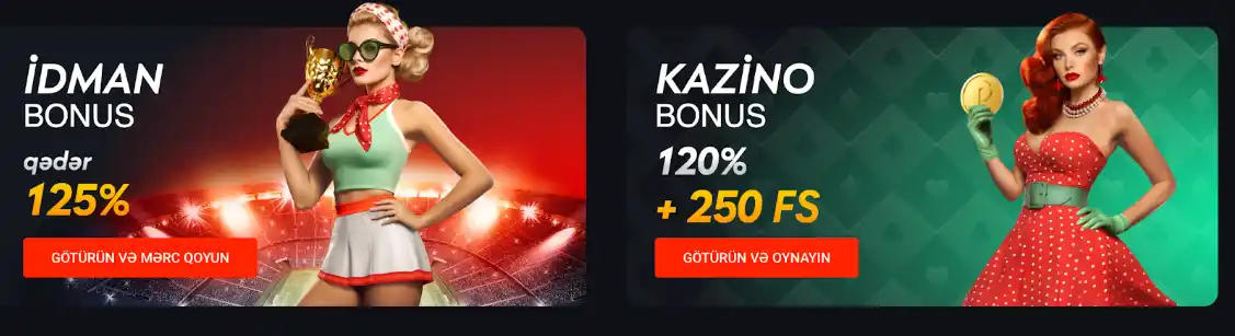 İdman və kazino üçün bonus kampaniyaları, 125% və 250 FS təklifi ilə birlikdə