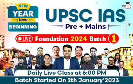 UPSC IAS (Pre + Mains) LIVE Foundation 2024 Batch 1