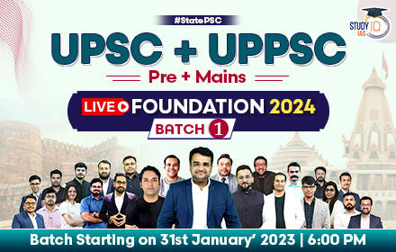 UPSC + UPPCS (Pre +Mains) Live Foundation 2024 Batch 1