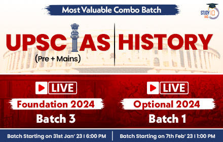 UPSC IAS (Pre + Mains) LIVE Foundation 2024 Batch 3 + History Optional 2024 Batch 1