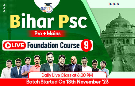 Bihar PSC (Pre + Mains) Live Foundation 2024 Batch 9