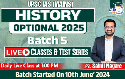 UPSC IAS (Mains) History Optional Live 2025 (Comprehensive) Batch 5