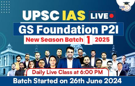 UPSC IAS Live GS Foundation 2025 P2I New Season Batch