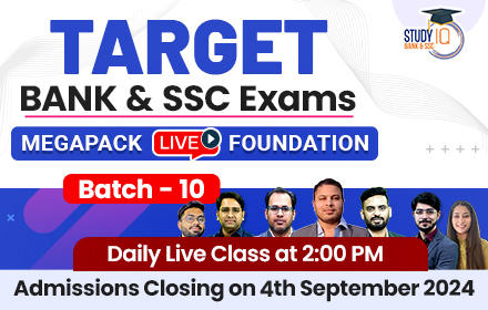 Bank & SSC Exams Megapack Live Foundation Batch 10