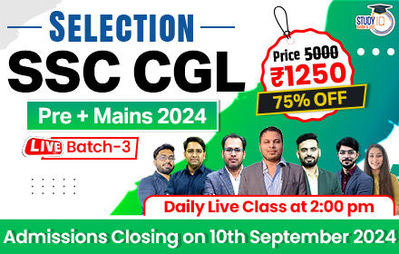 SSC CGL (Pre + Mains) 2024 Live Selection Batch 3