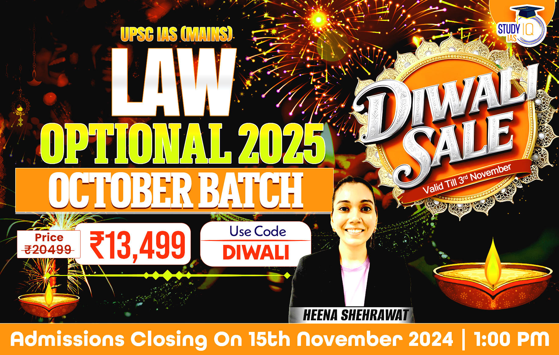 UPSC IAS (Mains) Law Optional Live 2025 Batch