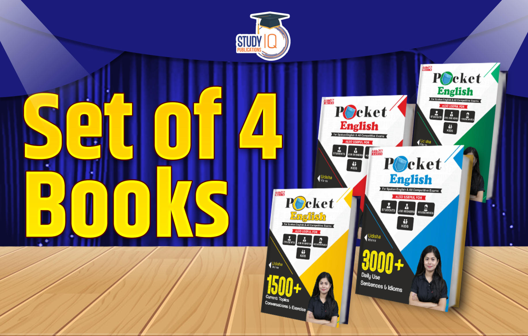 Pocket English for Spoken English & All Competitive Exams | Set of 4 Books (English Printed Edition)