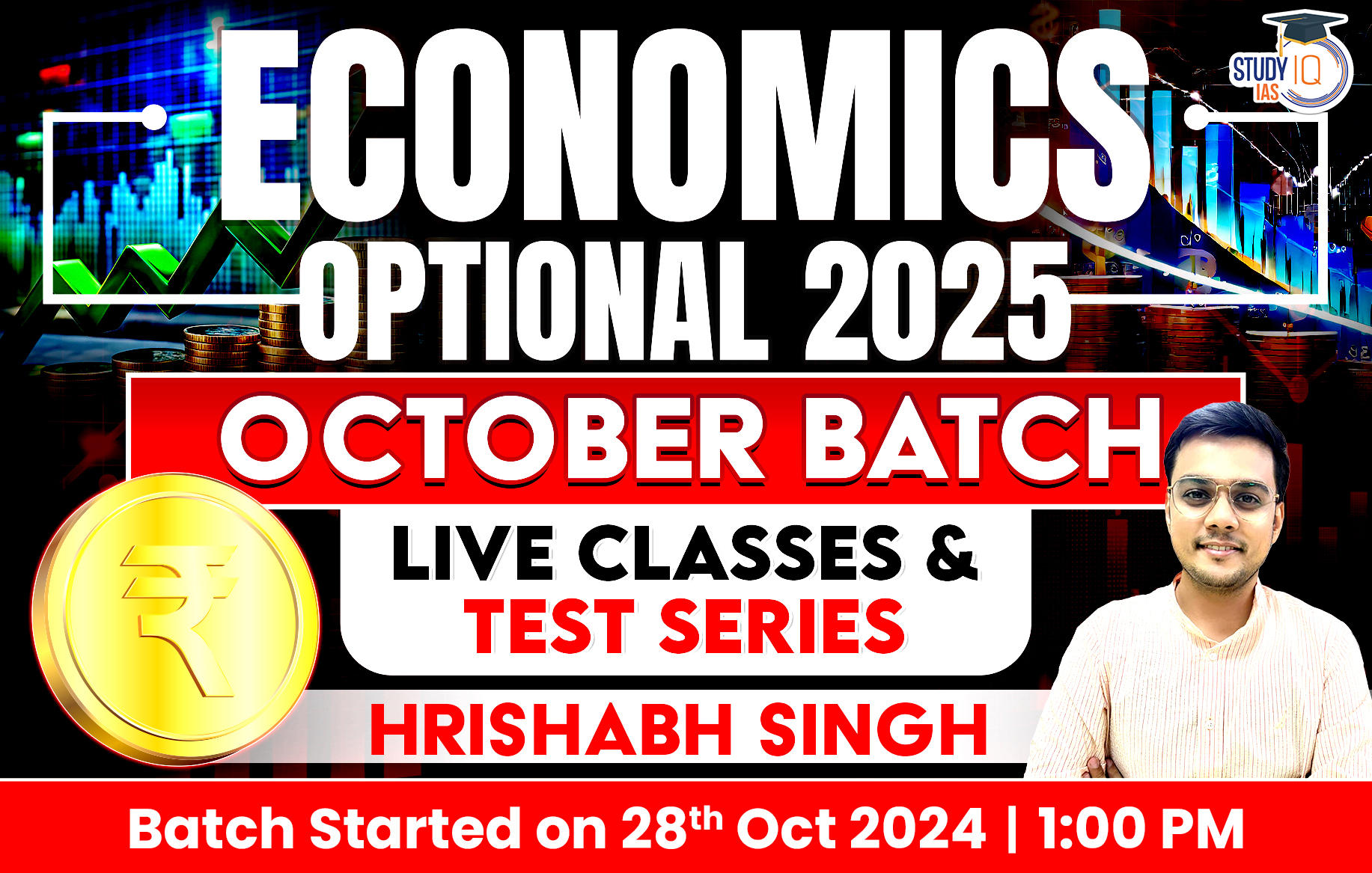 UPSC IAS (Mains) Economics Optional Live 2025 Pratigya+ October Batch