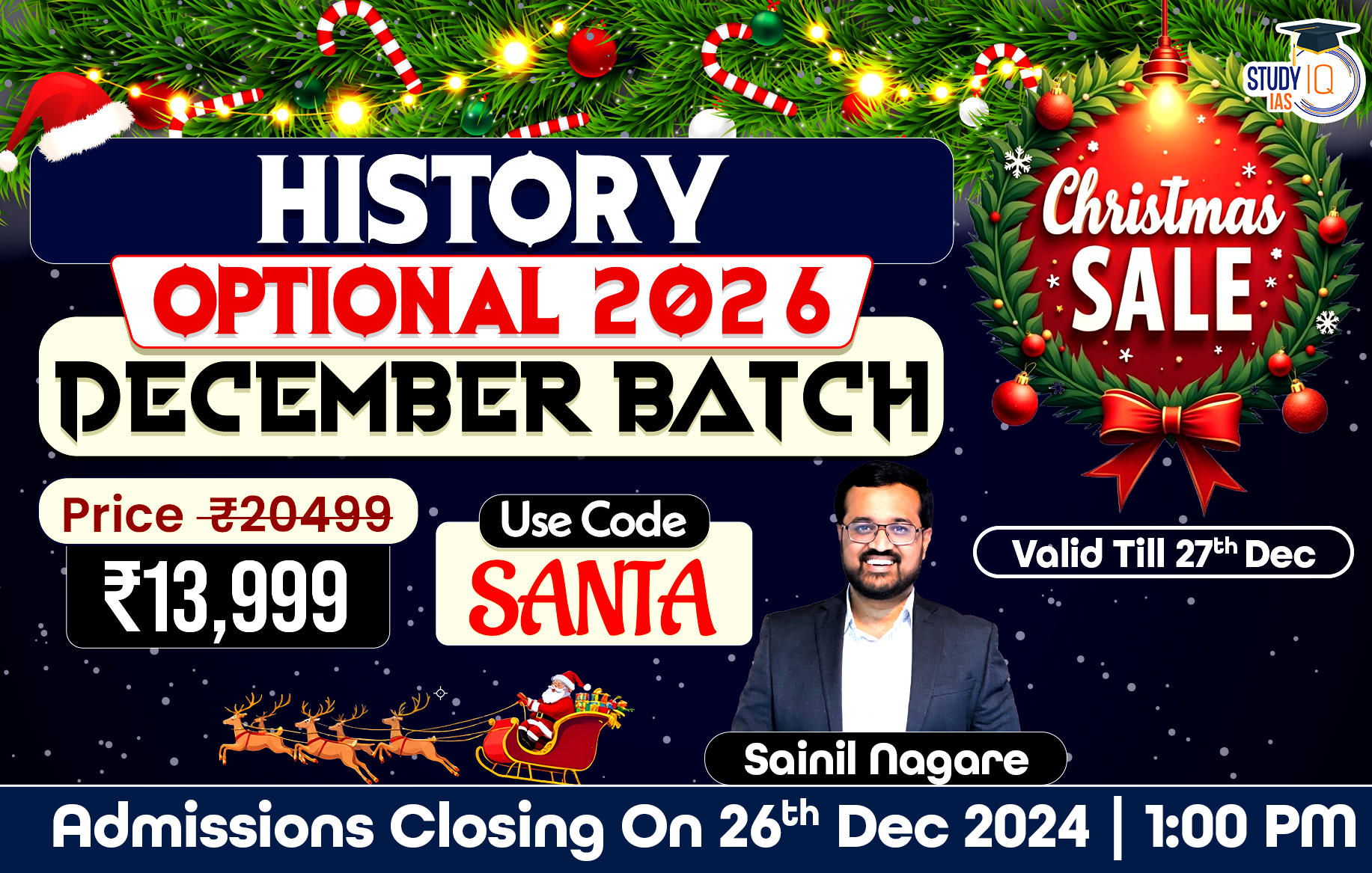 UPSC IAS (Mains) History Optional Live 2026 (Comprehensive) December Batch