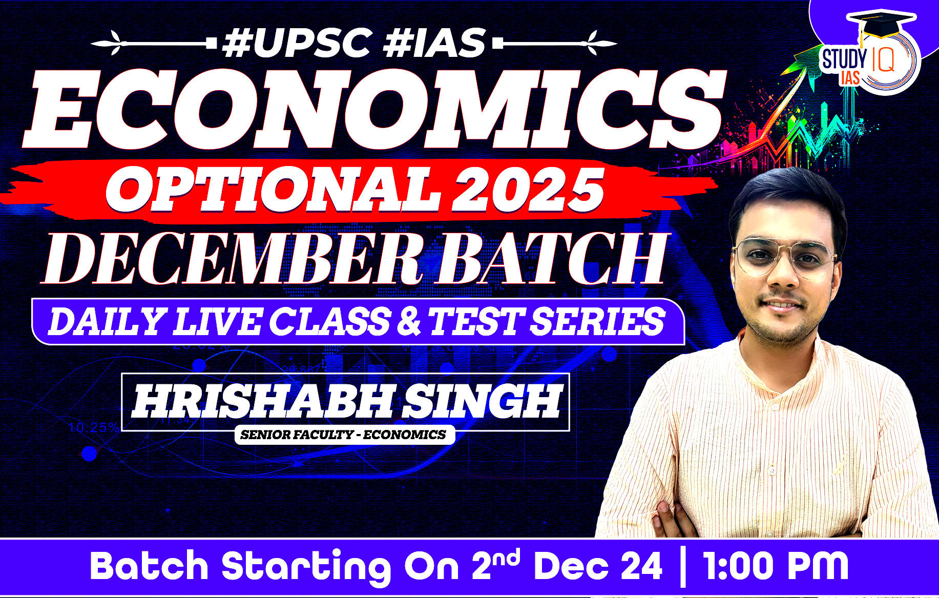 UPSC IAS (Mains) Economics Optional Live 2025 December Batch