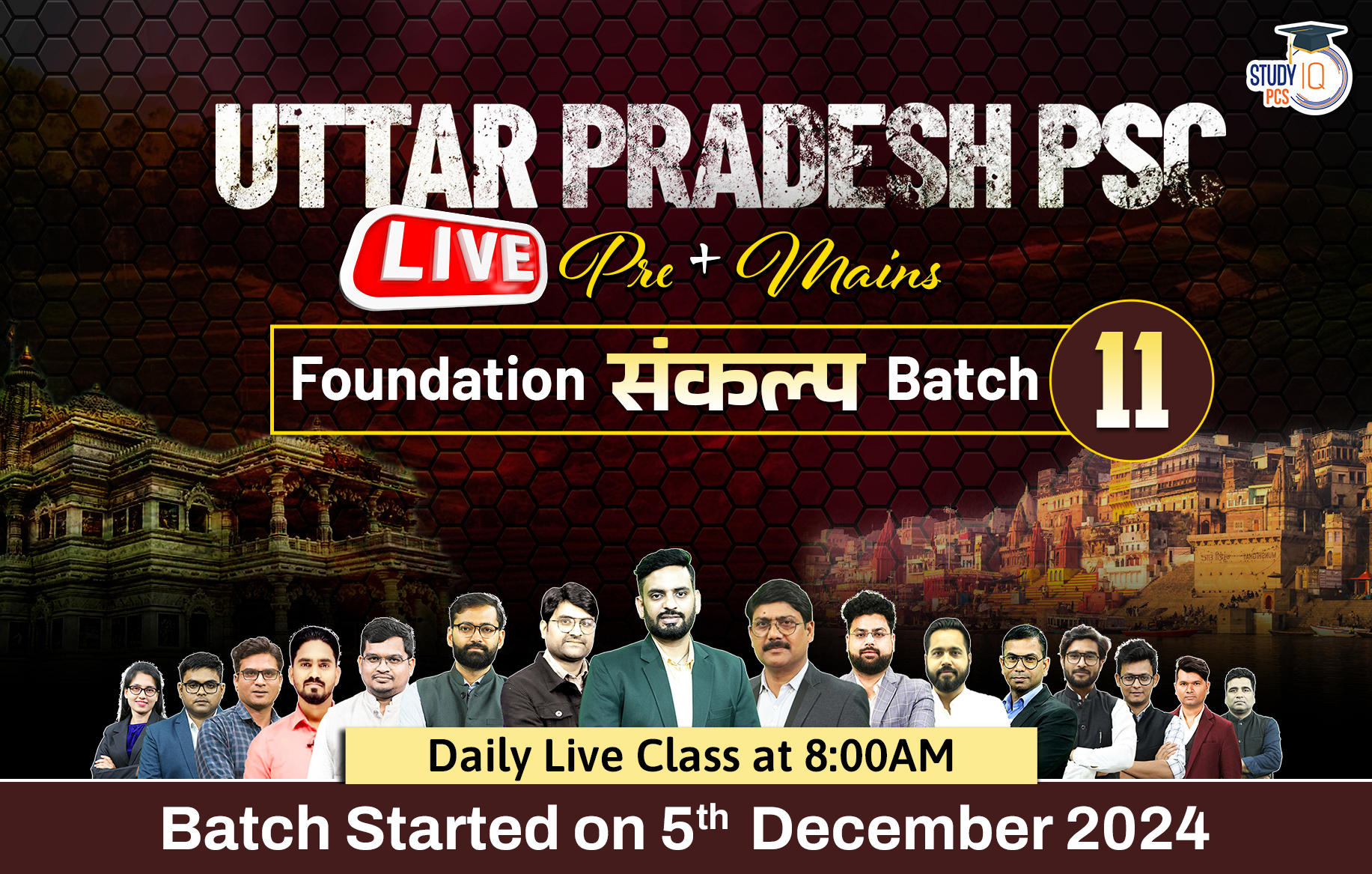 Uttar Pradesh PSC (Pre + Mains) Live Foundation Sankalp Batch 11