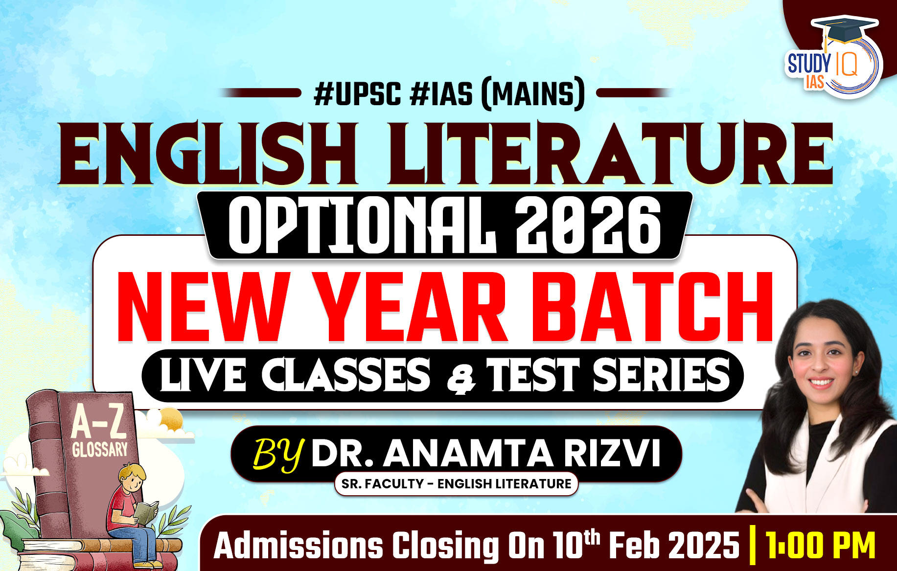 UPSC IAS (Mains) English Literature Optional Live 2026 (Comprehensive) New Year Batch