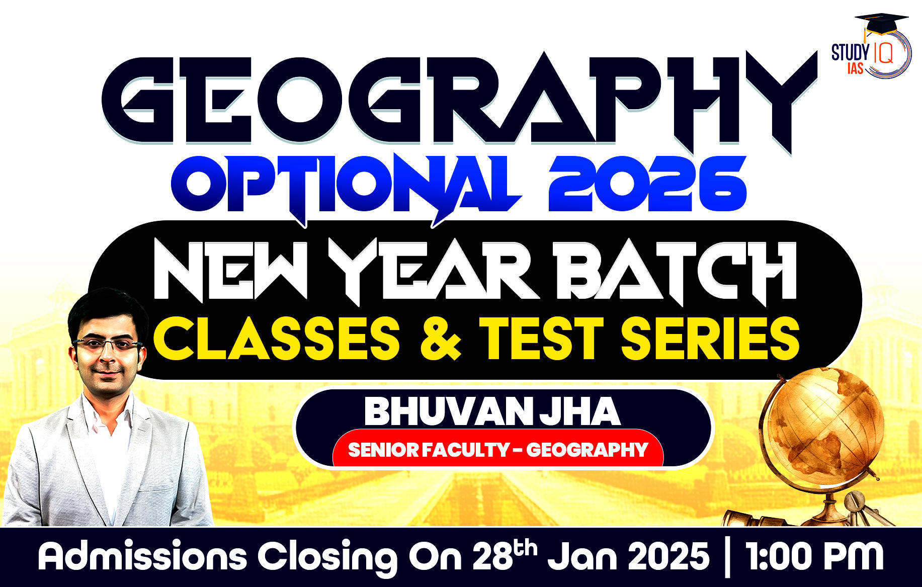 UPSC IAS (Mains) Geography Optional Live 2026 (Comprehensive) New Year Batch