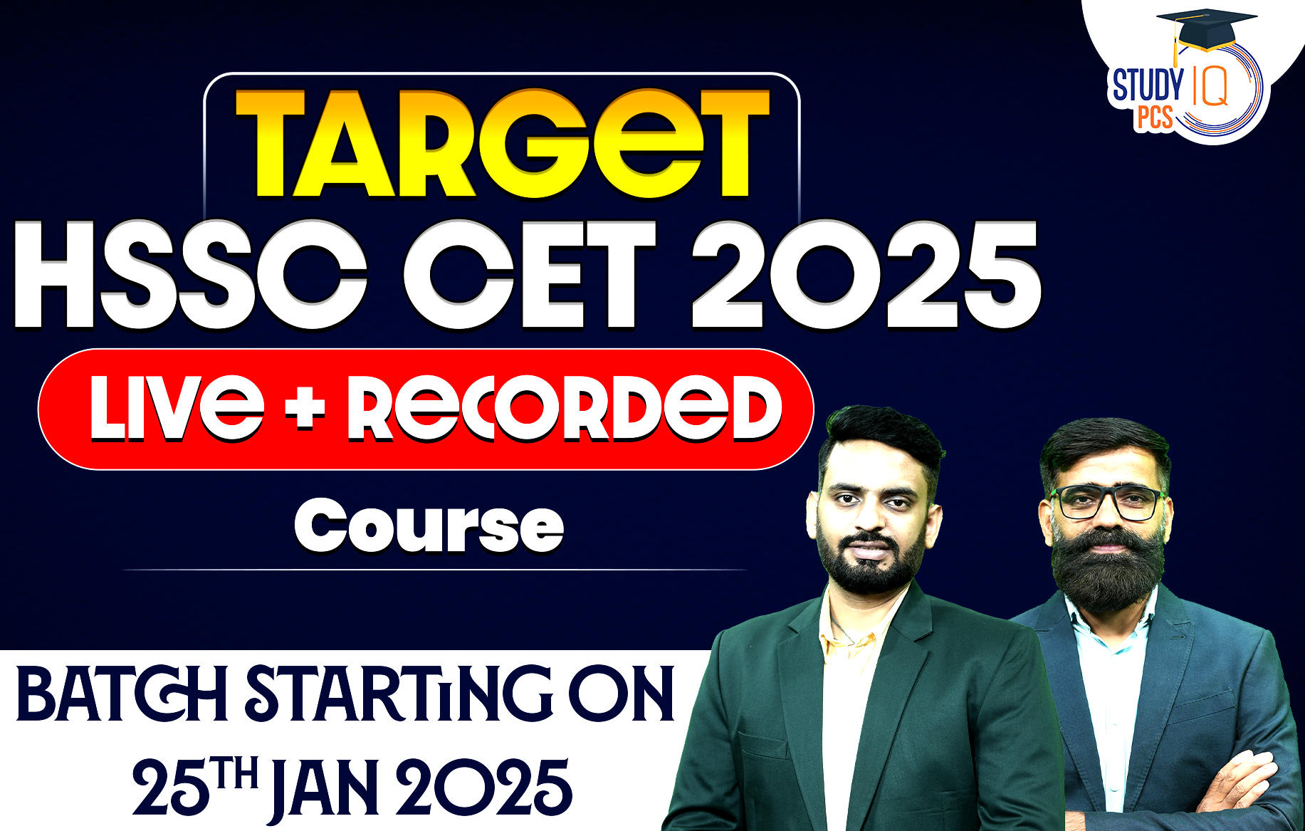 Target HSSC CET 2025 Live + Recorded Course