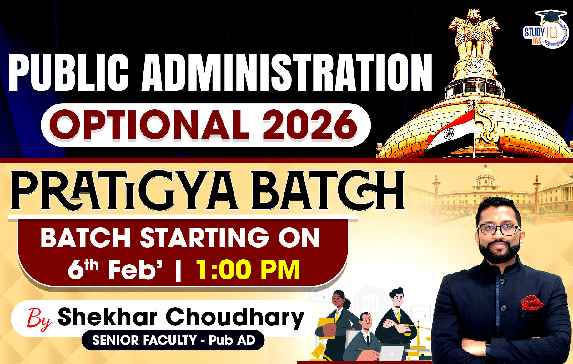 UPSC IAS (Mains) Public Administration Optional Live 2026 (Comprehensive) Pratigya Batch