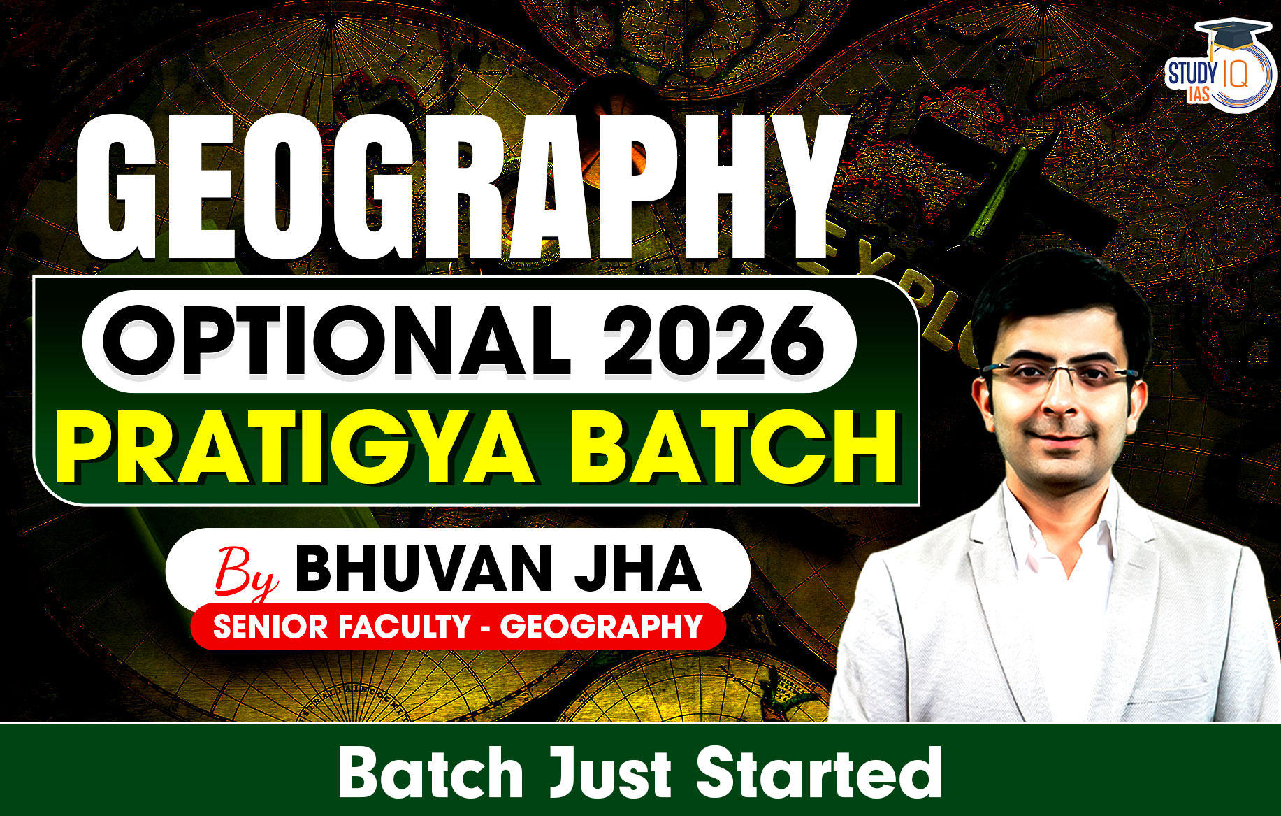 UPSC IAS (Mains) Geography Optional Live 2026 (Comprehensive) Pratigya Batch