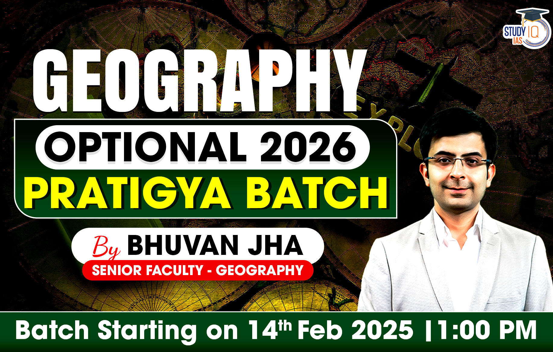 UPSC IAS (Mains) Geography Optional Live 2026 (Comprehensive) Pratigya Batch