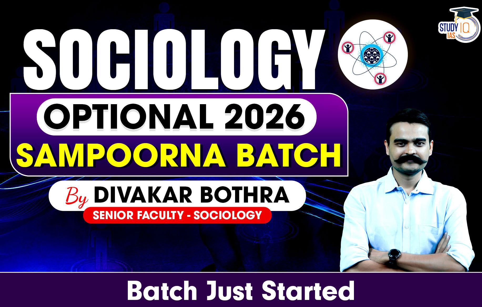 UPSC IAS (Mains) Sociology Optional Live 2026 (Comprehensive) Sampoorna Batch