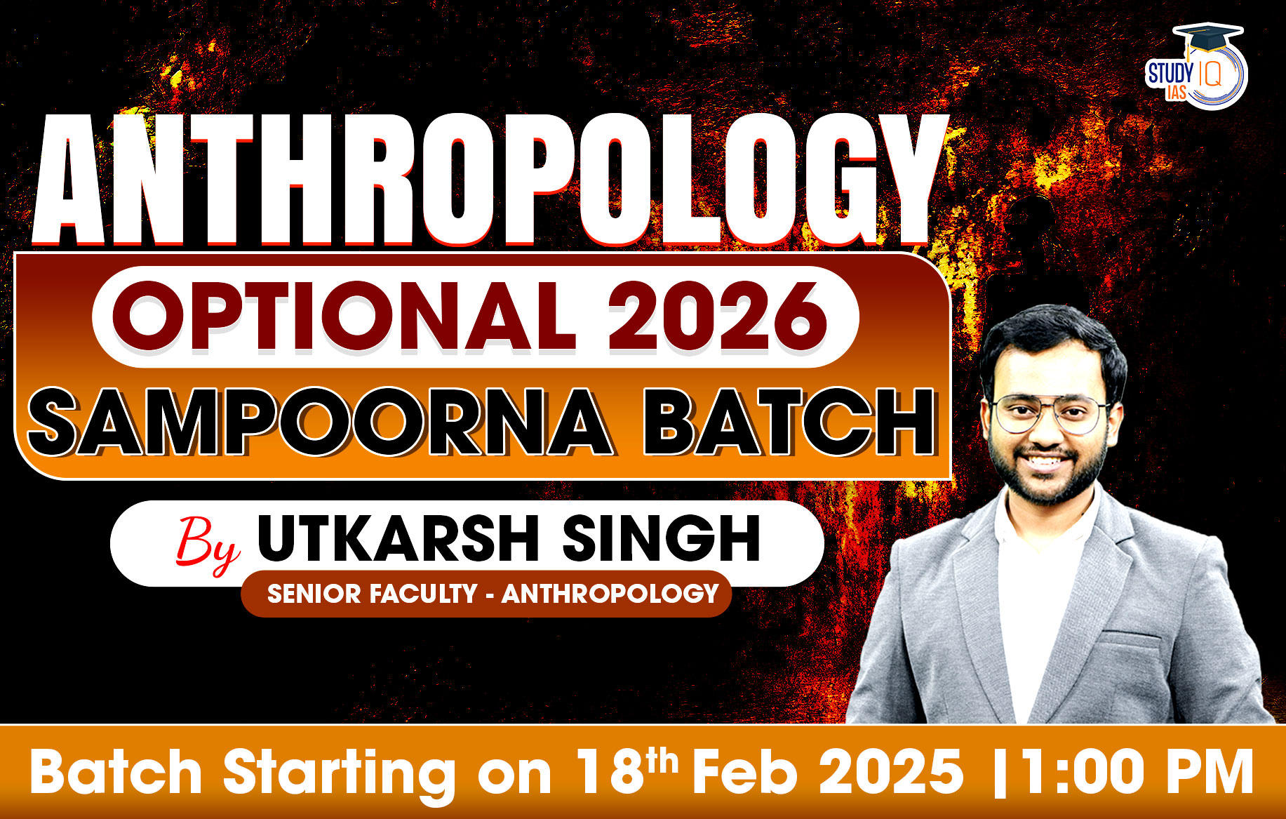 UPSC IAS (Mains) Anthropology Optional Live 2026 (Comprehensive) Sampoorna Batch