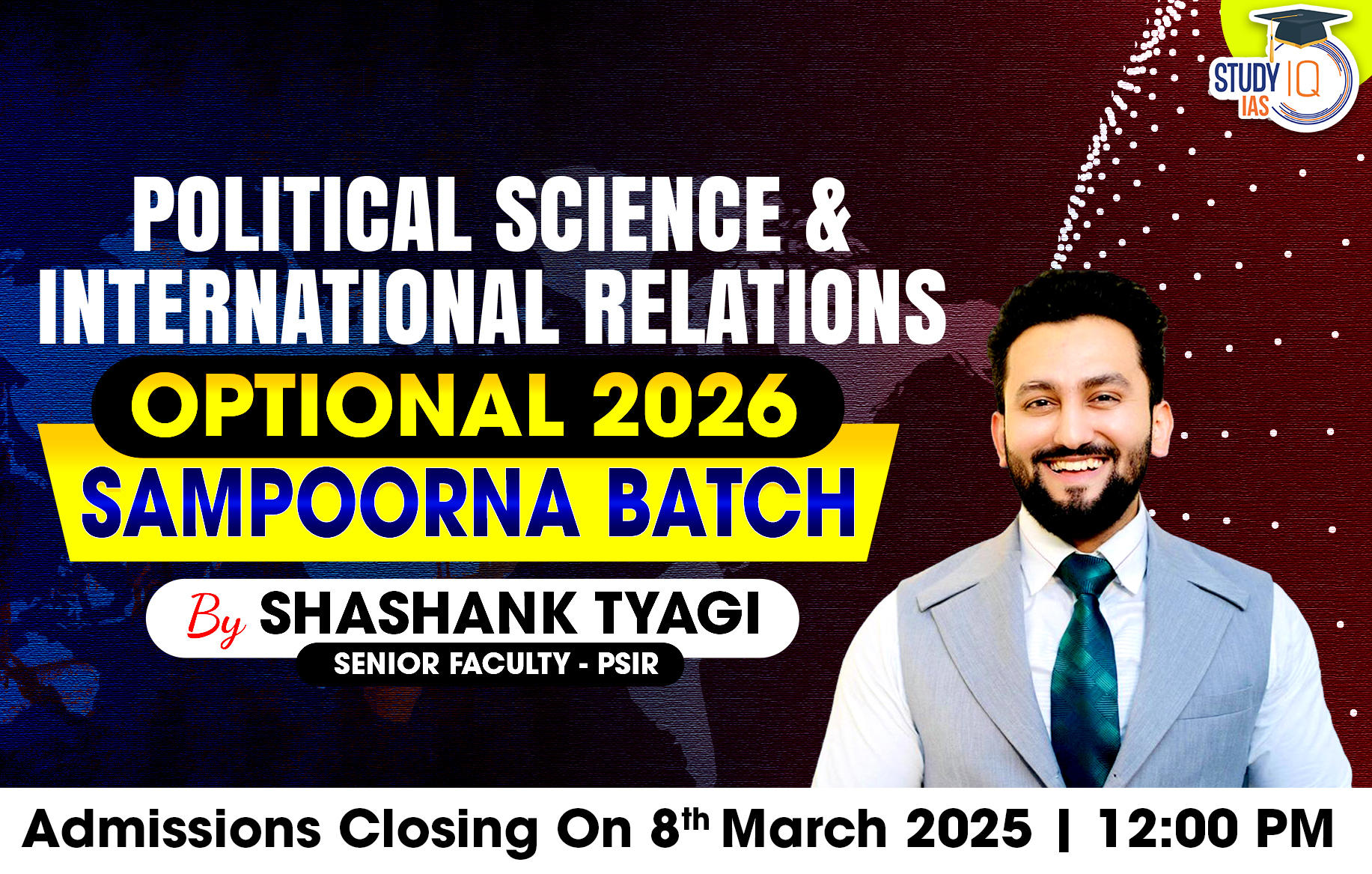 UPSC IAS (Mains) PSIR Optional Live 2026 (Comprehensive) Sampoorna Batch