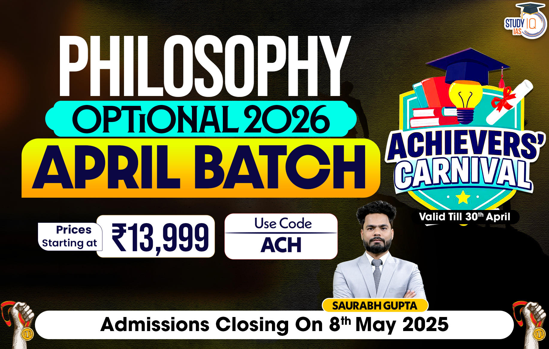 UPSC IAS (Mains) Philosophy Optional Live 2026 (Comprehensive) April Batch