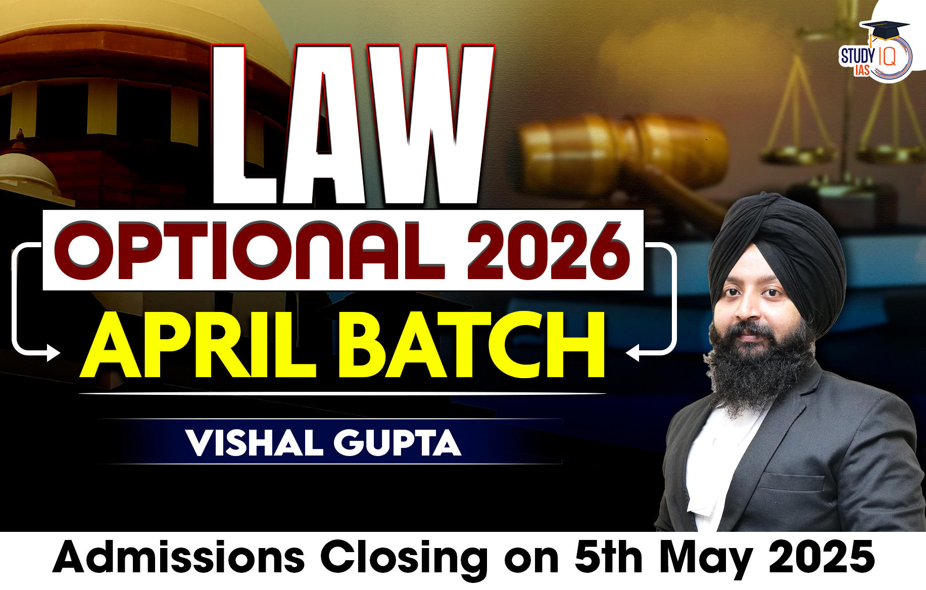 UPSC IAS (Mains) Law Optional Live 2026 April Batch