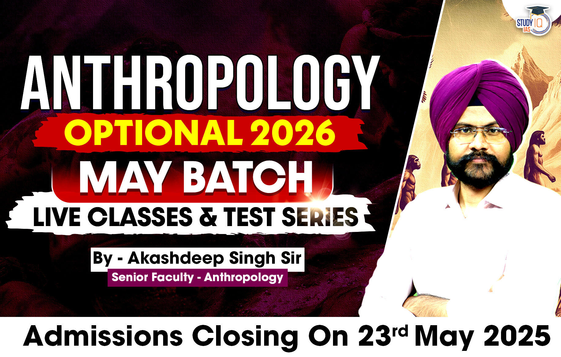 UPSC IAS (Mains) Anthropology Optional Live 2026 (Comprehensive) May Batch