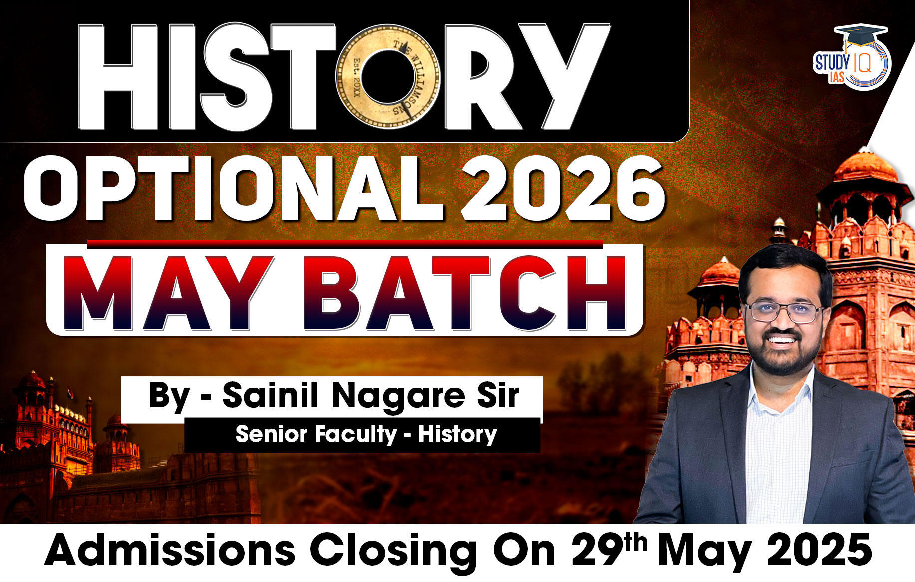 UPSC IAS (Mains) History Optional Live 2026 (Comprehensive) May Batch
