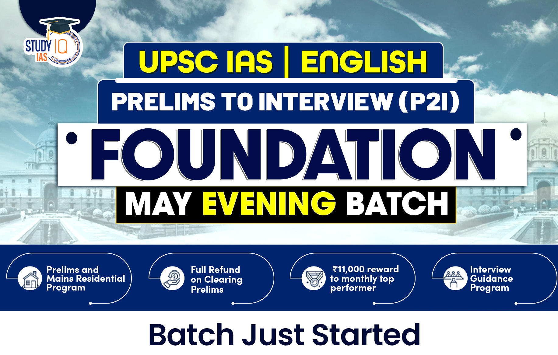 UPSC IAS Live GS P2I Foundation 2026 May Evening English Batch