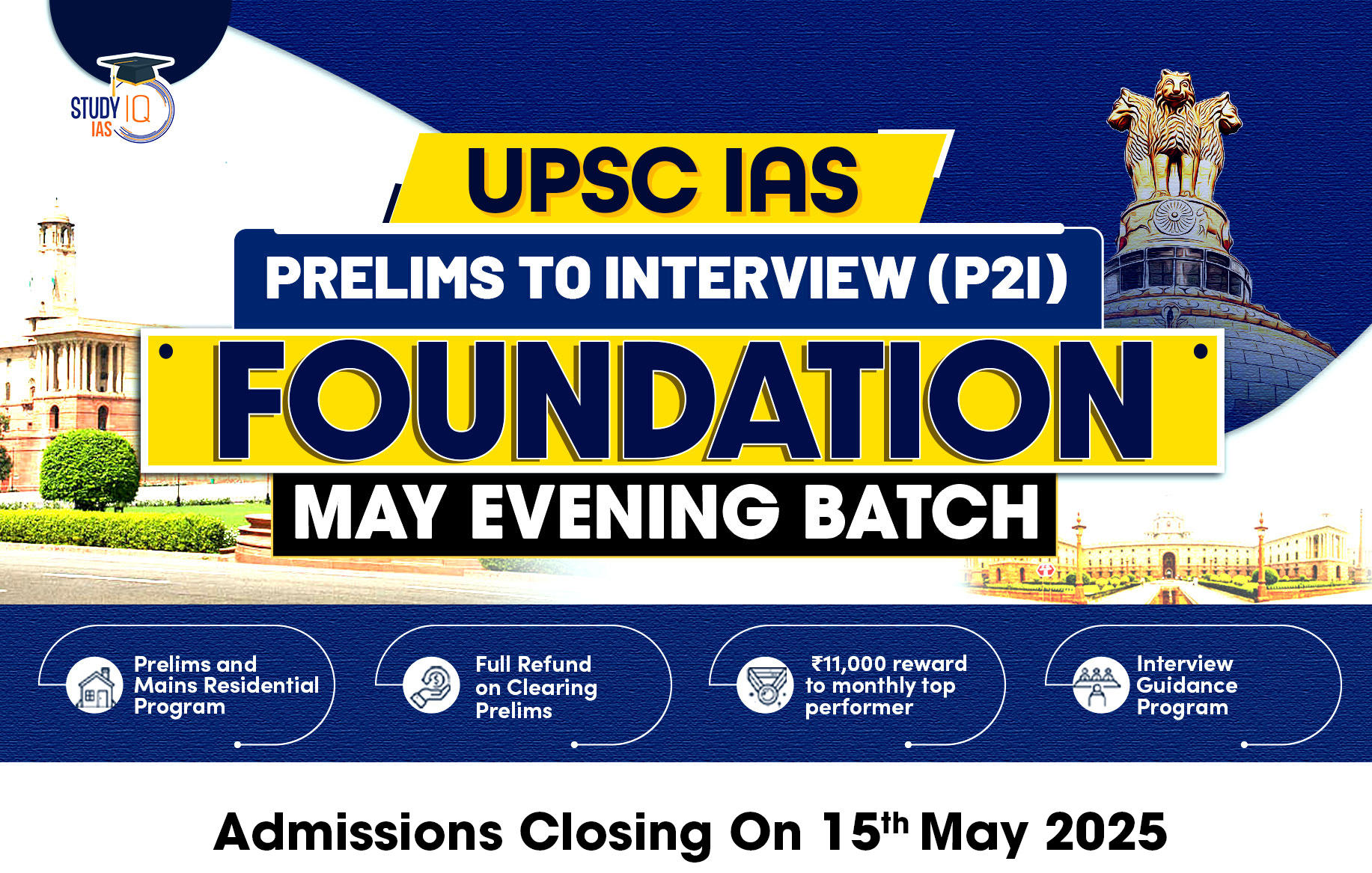 UPSC IAS Live GS P2I Foundation 2026 May Evening Batch