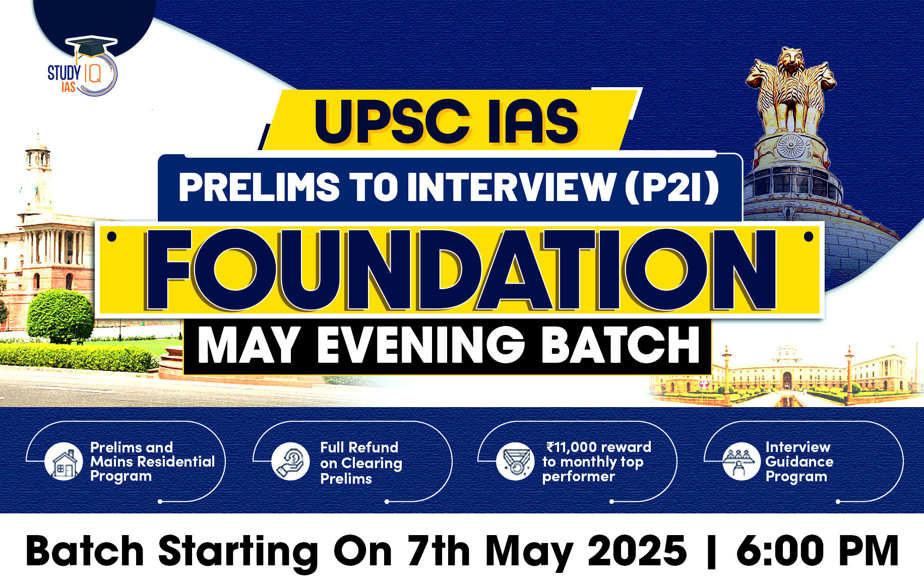 UPSC IAS Live GS P2I Foundation 2026 May Evening Batch