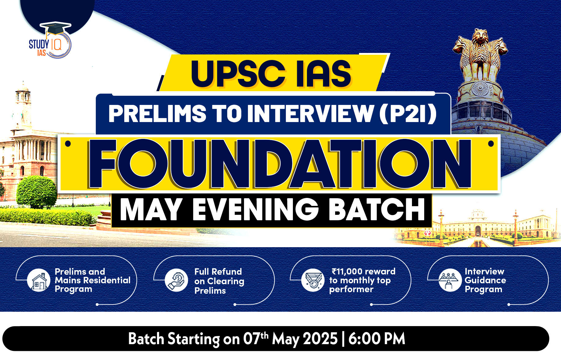 UPSC IAS Live GS P2I Foundation 2026 May Evening Batch