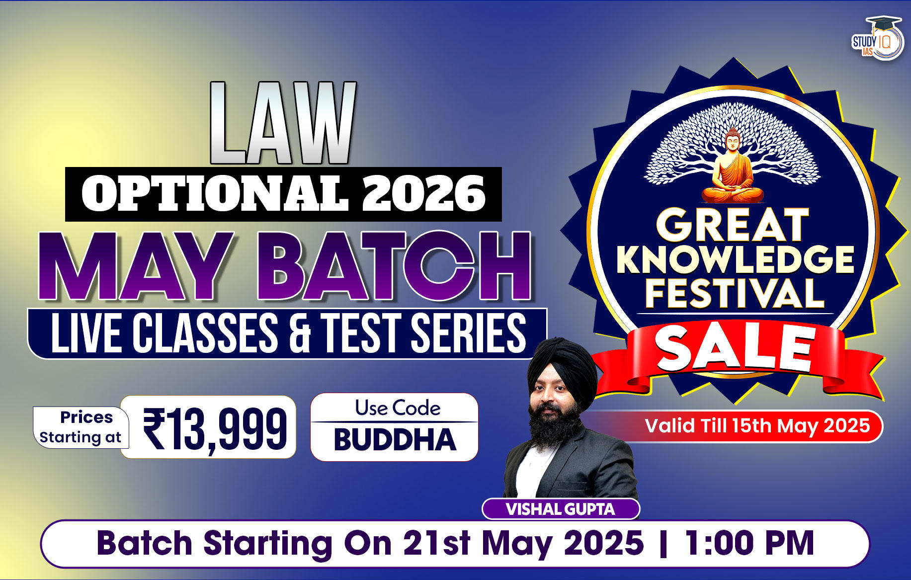 UPSC IAS (Mains) Law Optional Live 2026 May Batch