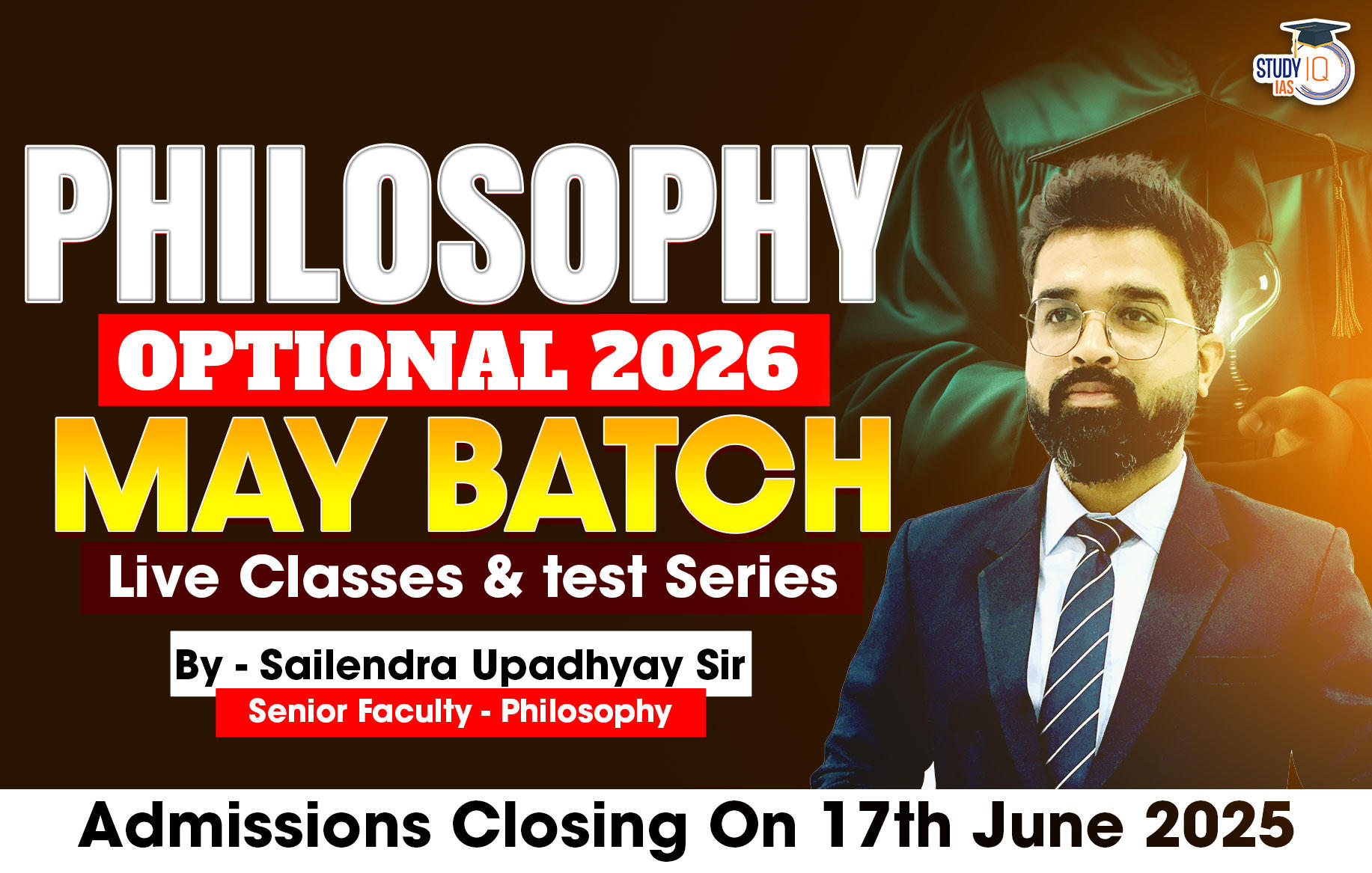 UPSC IAS (Mains) Philosophy Optional Live 2026 (Comprehensive) May Batch