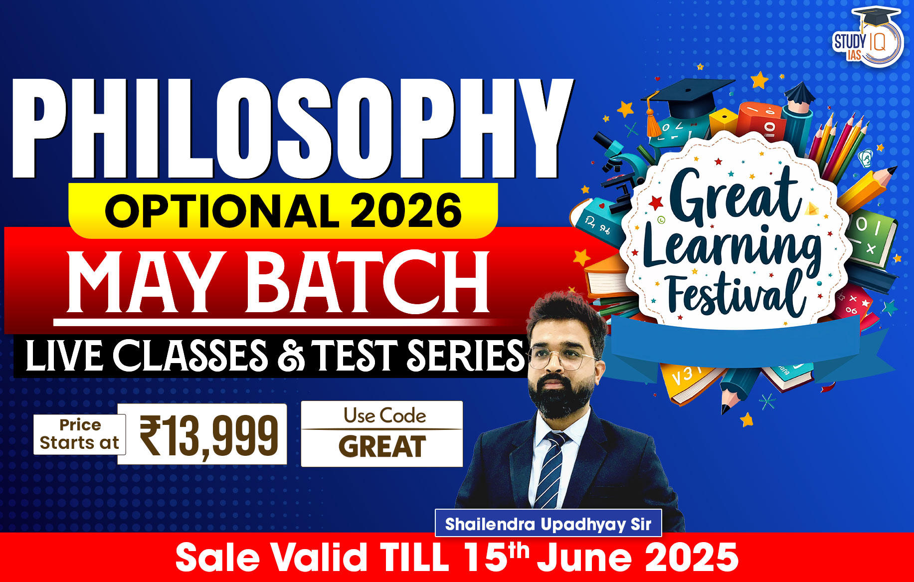 UPSC IAS (Mains) Philosophy Optional Live 2026 (Comprehensive) May Batch