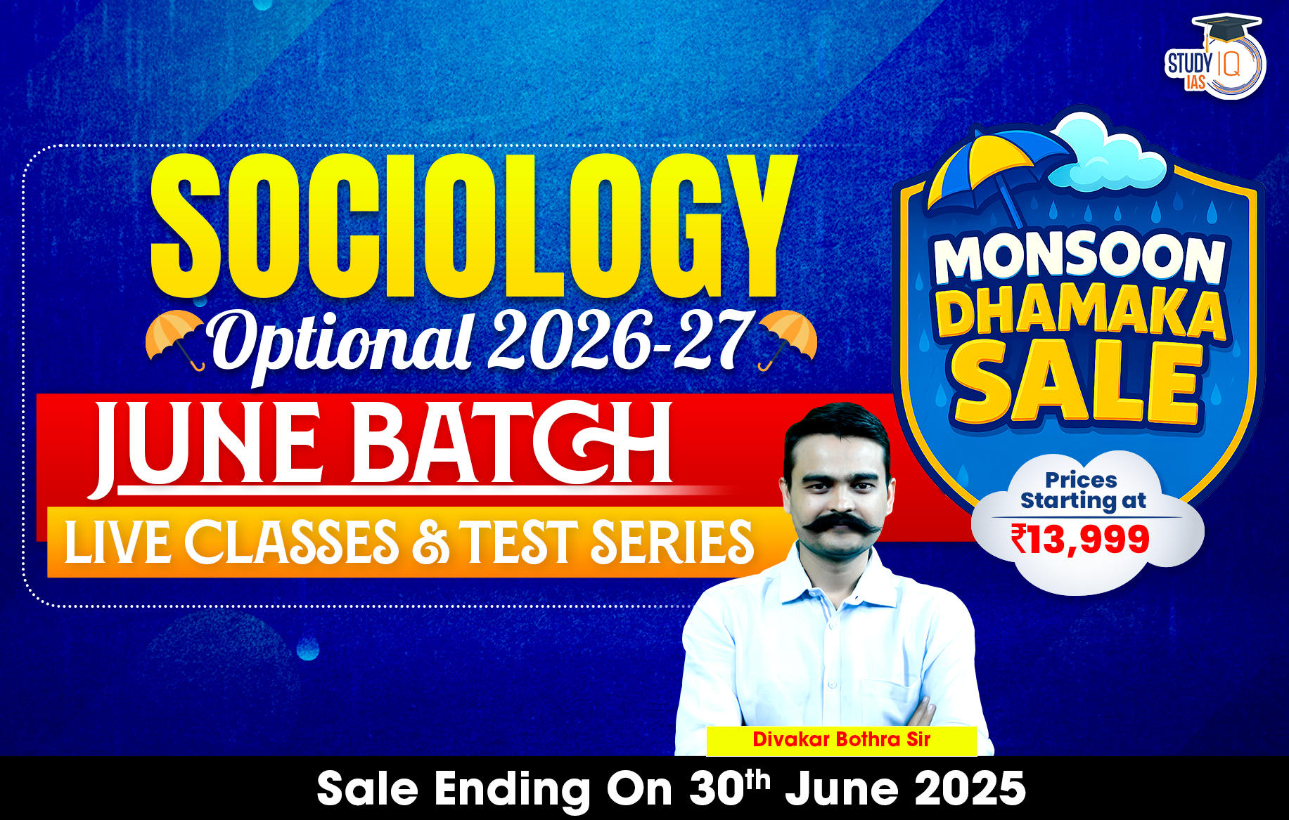 UPSC IAS (Mains) Sociology Optional Live 2026 (Comprehensive) June Batch By Divakar Bothra