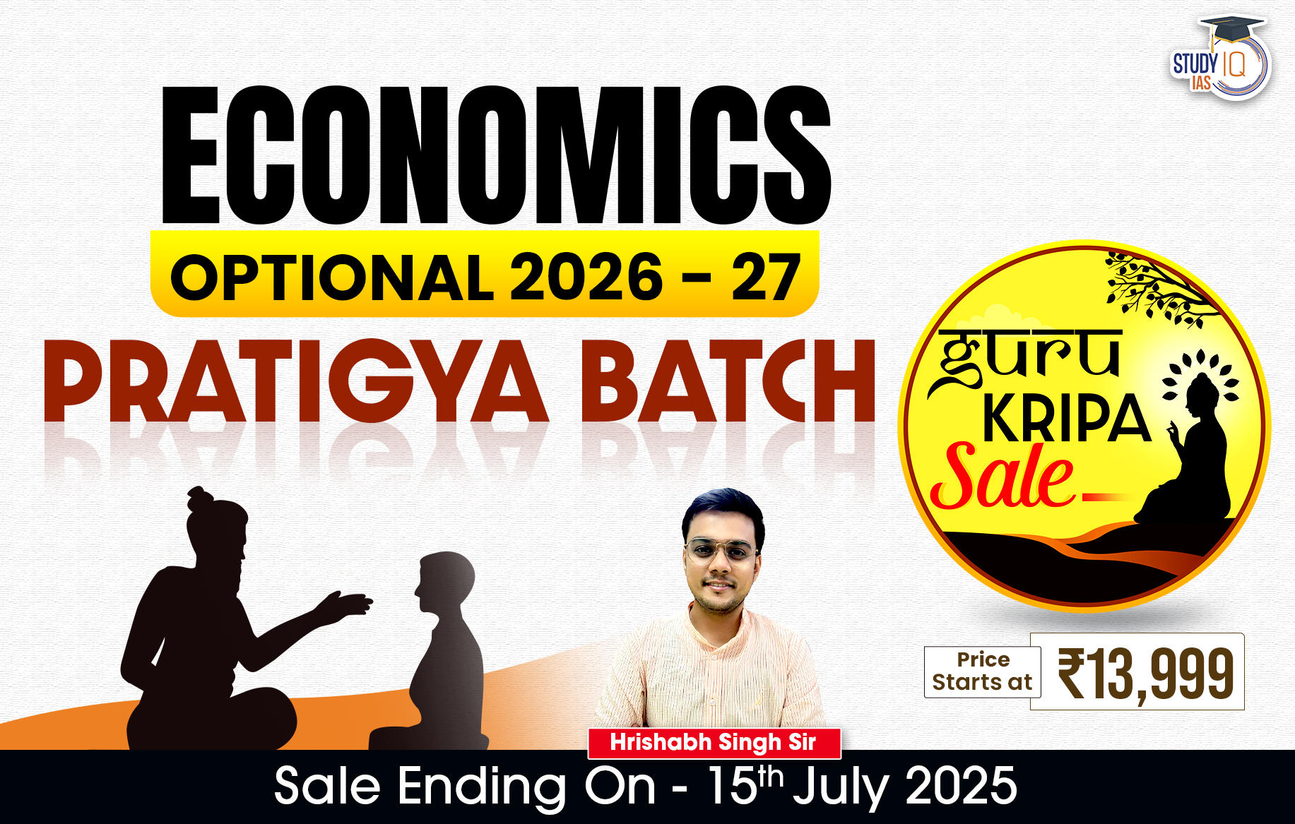 UPSC IAS (Mains) Economics Optional Live 2026-27 (Comprehensive) Pratigya Batch By Hrishabh Singh