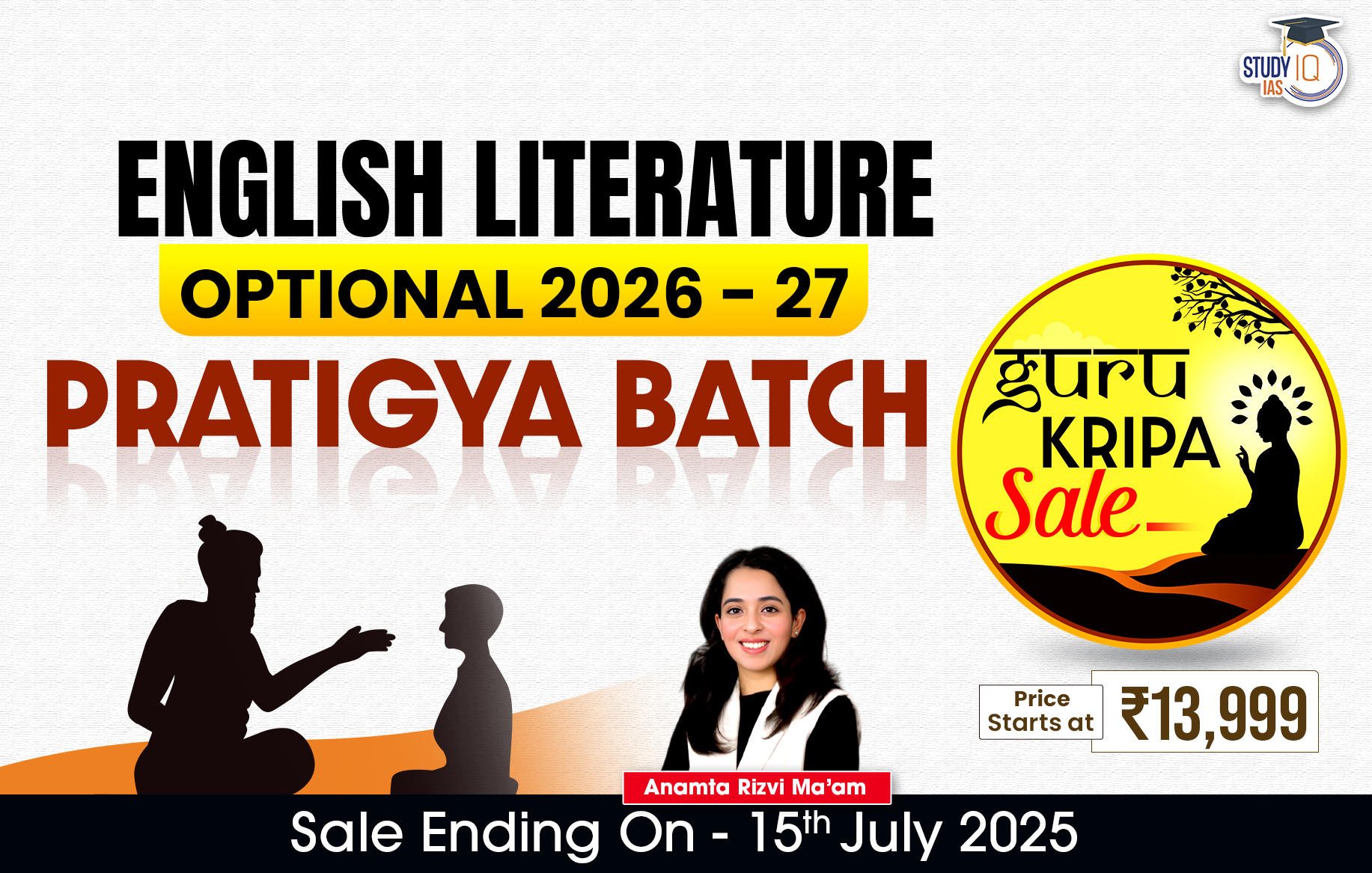 UPSC IAS (Mains) English Literature Optional Live 2026-27 (Comprehensive) Pratigya Batch By Dr. Anamta Rizvi