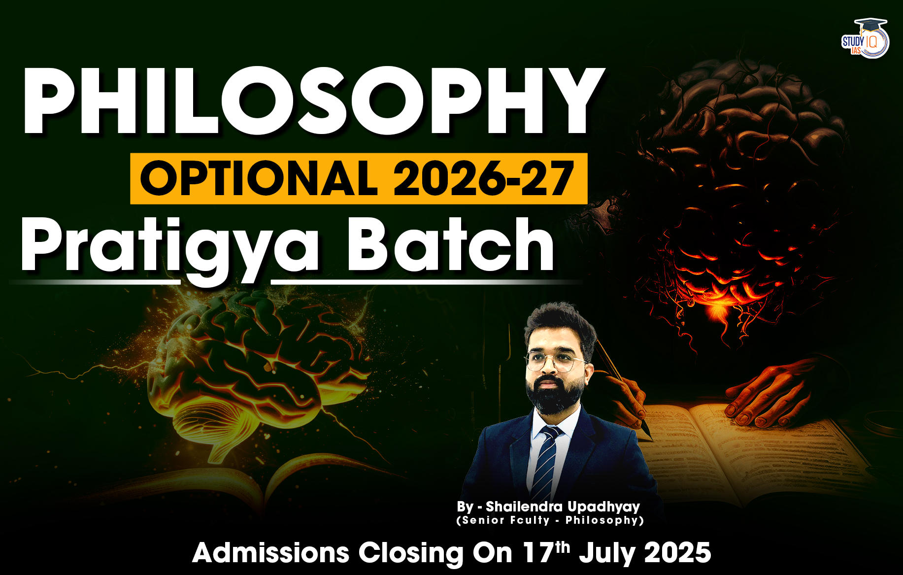 UPSC IAS (Mains) Philosophy Optional Live 2026-27 (Comprehensive) Pratigya Batch By Sailendra Upadhyay