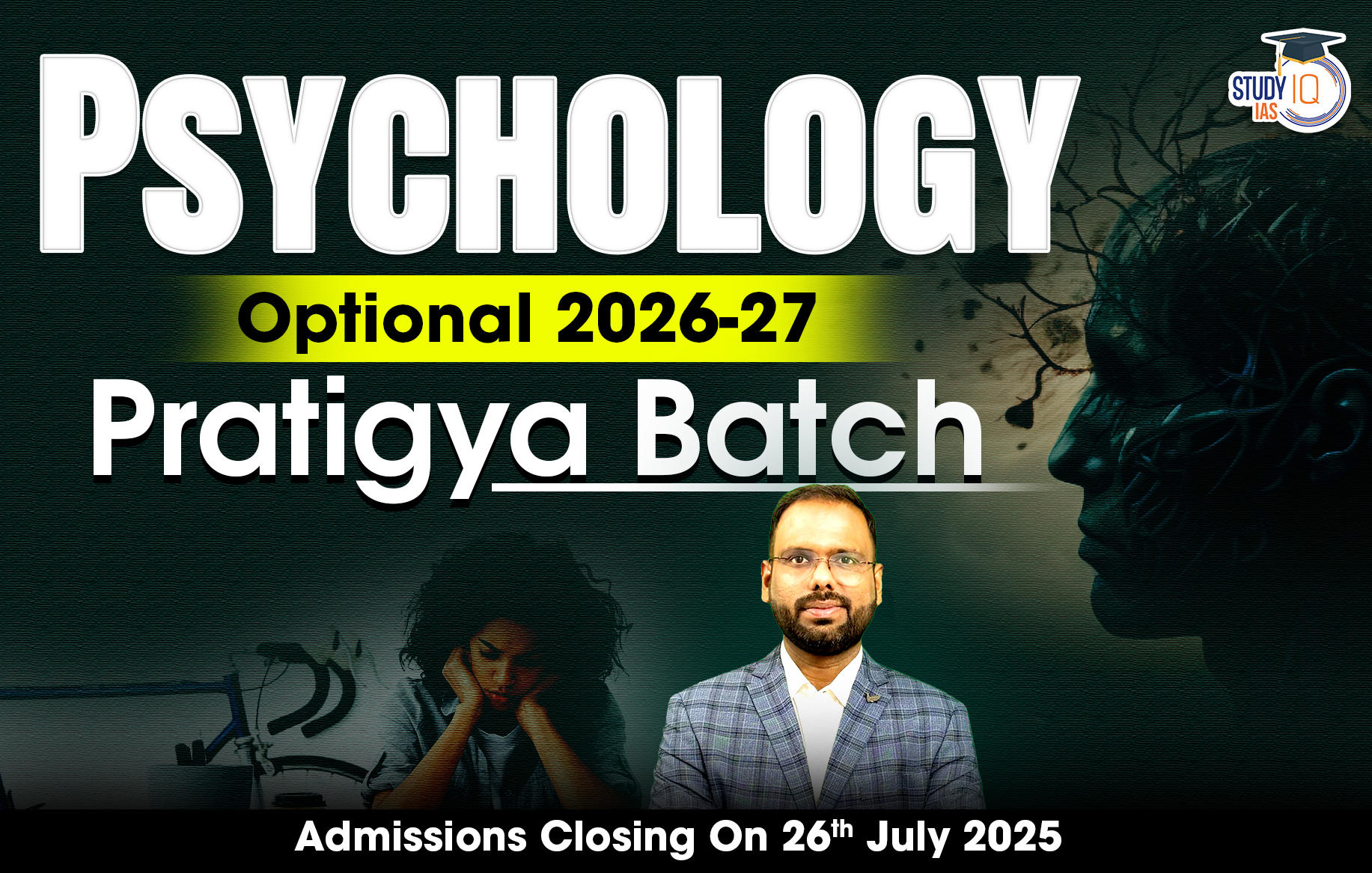 UPSC IAS (Mains) Psychology Optional Live 2026-27 (Comprehensive) Pratigya Batch By Sanket Jain