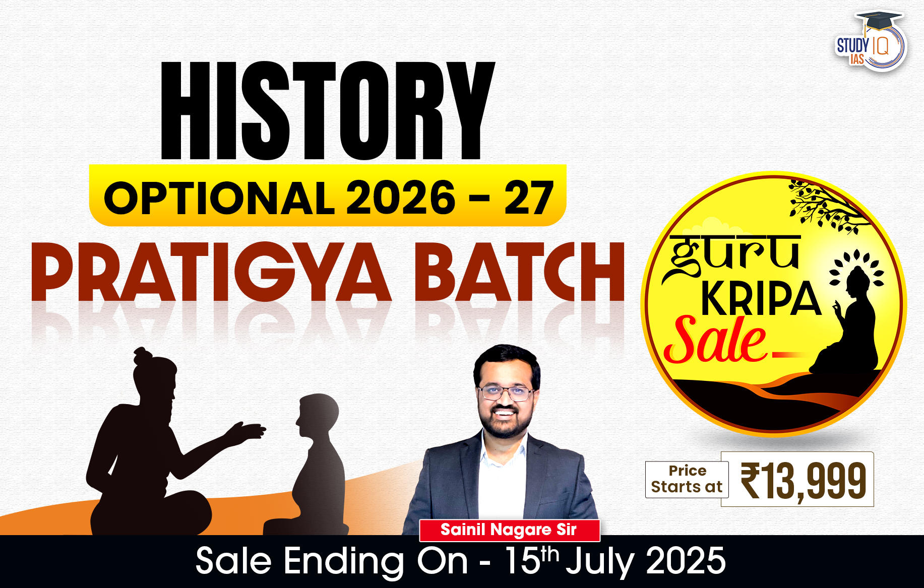UPSC IAS (Mains) History Optional Live 2026-27 (Comprehensive) Pratigya Batch By Sainil Nagare