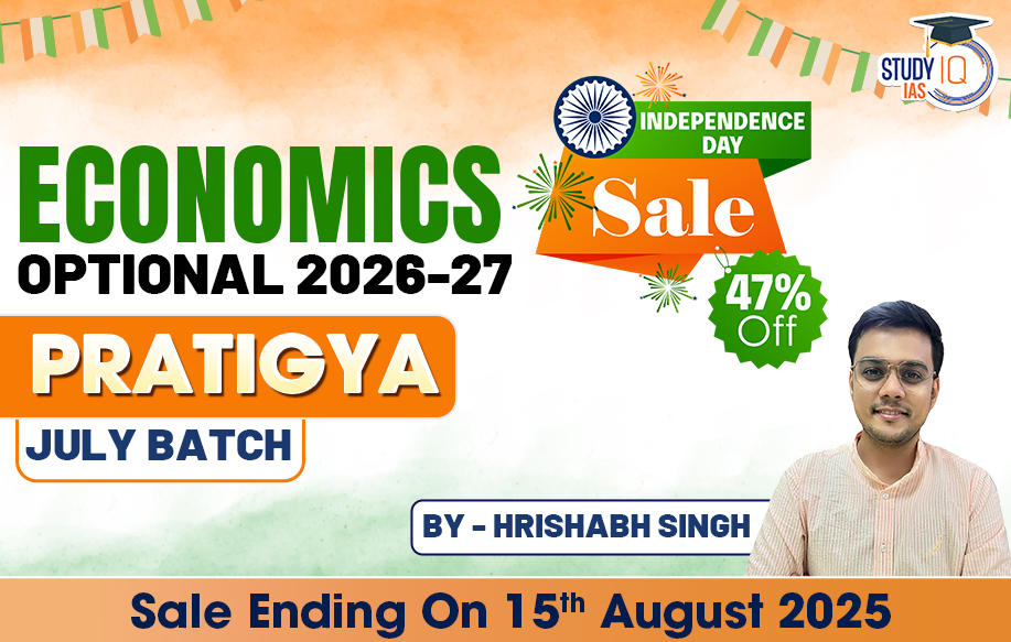 UPSC IAS (Mains) Economics Optional Live 2026-27 (Comprehensive) Pratigya July Batch By Hrishabh Singh
