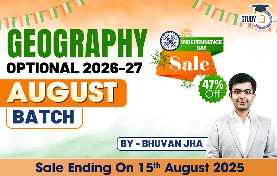 UPSC IAS (Mains) Geography Optional Live 2026-27 (Comprehensive) August Batch By Bhuvan Jha
