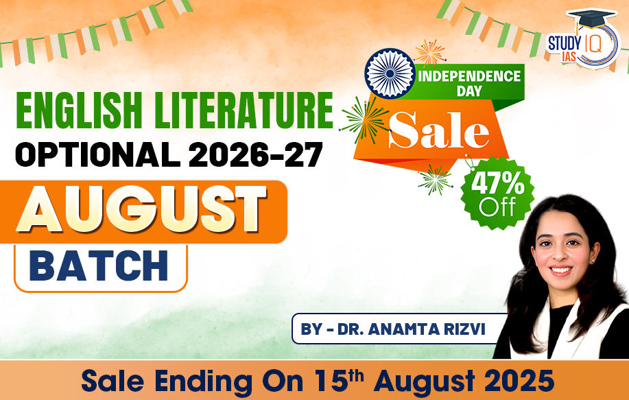 UPSC IAS (Mains) English Literature Optional Live 2026-27 (Comprehensive) August Batch By Dr. Anamta Rizvi