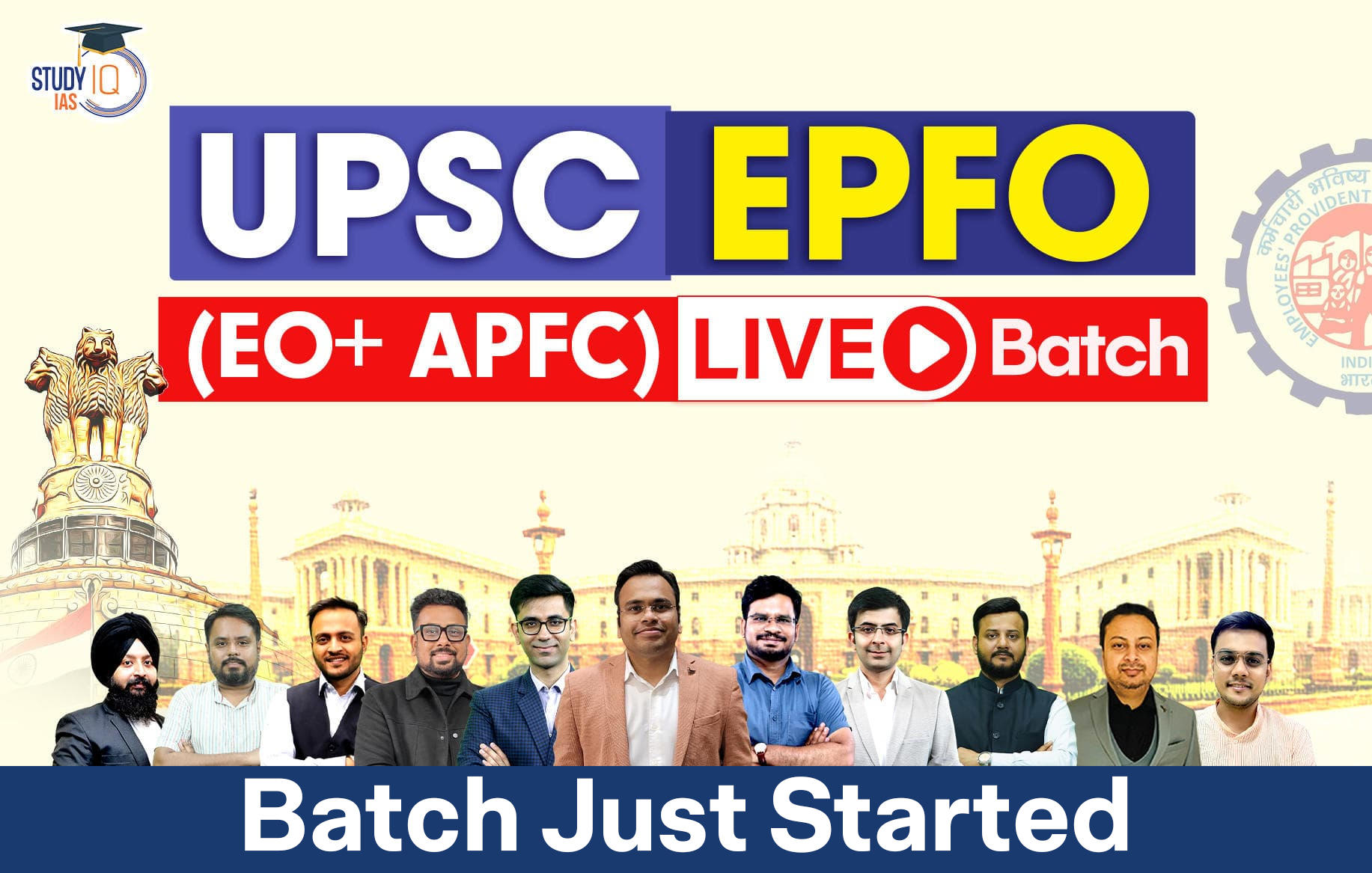 UPSC EPFO (EO+ APFC) LIVE Batch