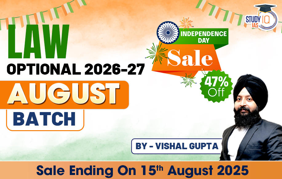 UPSC IAS (Mains) Law Optional Live 2026-27 August Batch By Vishal Gupta