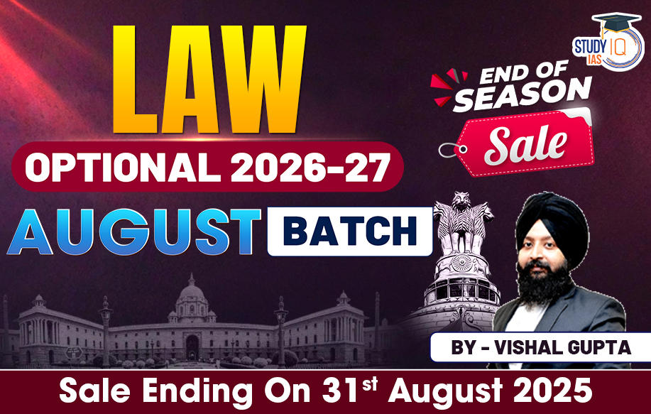 UPSC IAS (Mains) Law Optional Live 2026-27 August Batch By Vishal Gupta