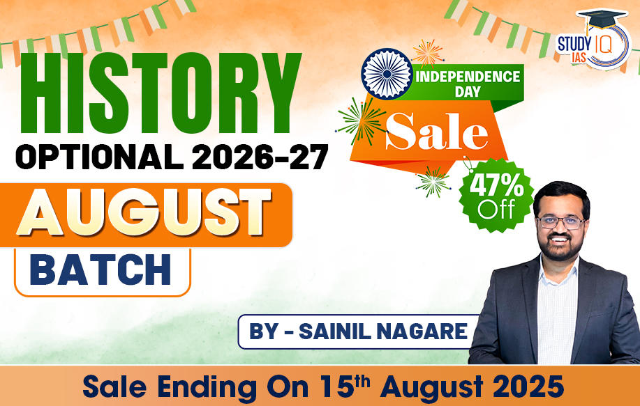 UPSC IAS (Mains) History Optional Live 2026-27 (Comprehensive) August Batch By Sainil Nagare