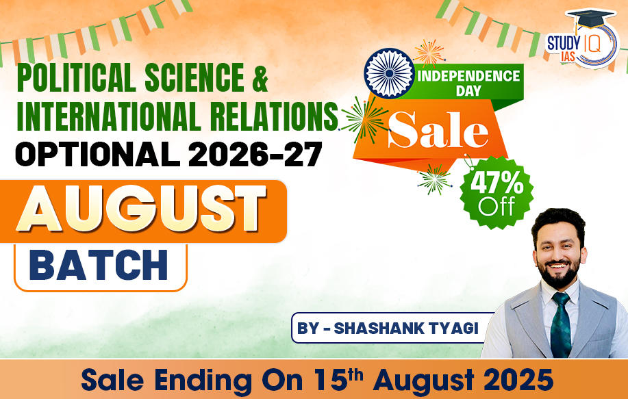 UPSC IAS (Mains) PSIR Optional Live 2026-27 (Comprehensive) August Batch By Shashank Tyagi