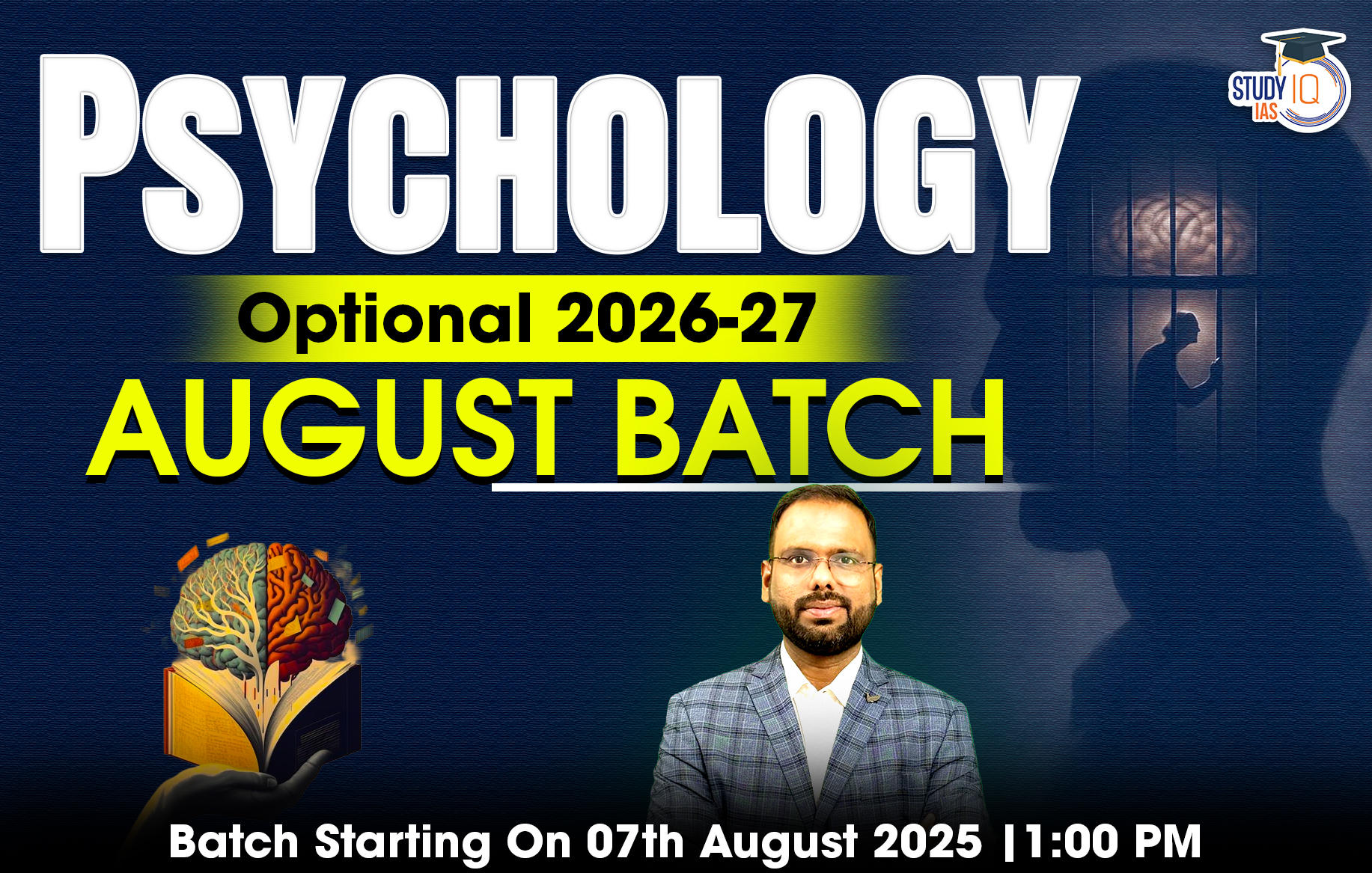UPSC IAS (Mains) Psychology Optional Live 2026-27 (Comprehensive) August Batch By Sanket Jain